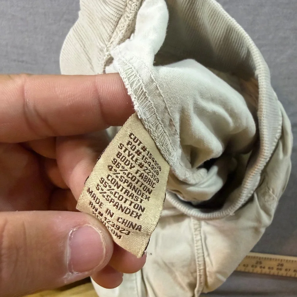 XCVI Cargo Shorts Womens XS Tan Good Elastic Waist Utility Pockets Stretch